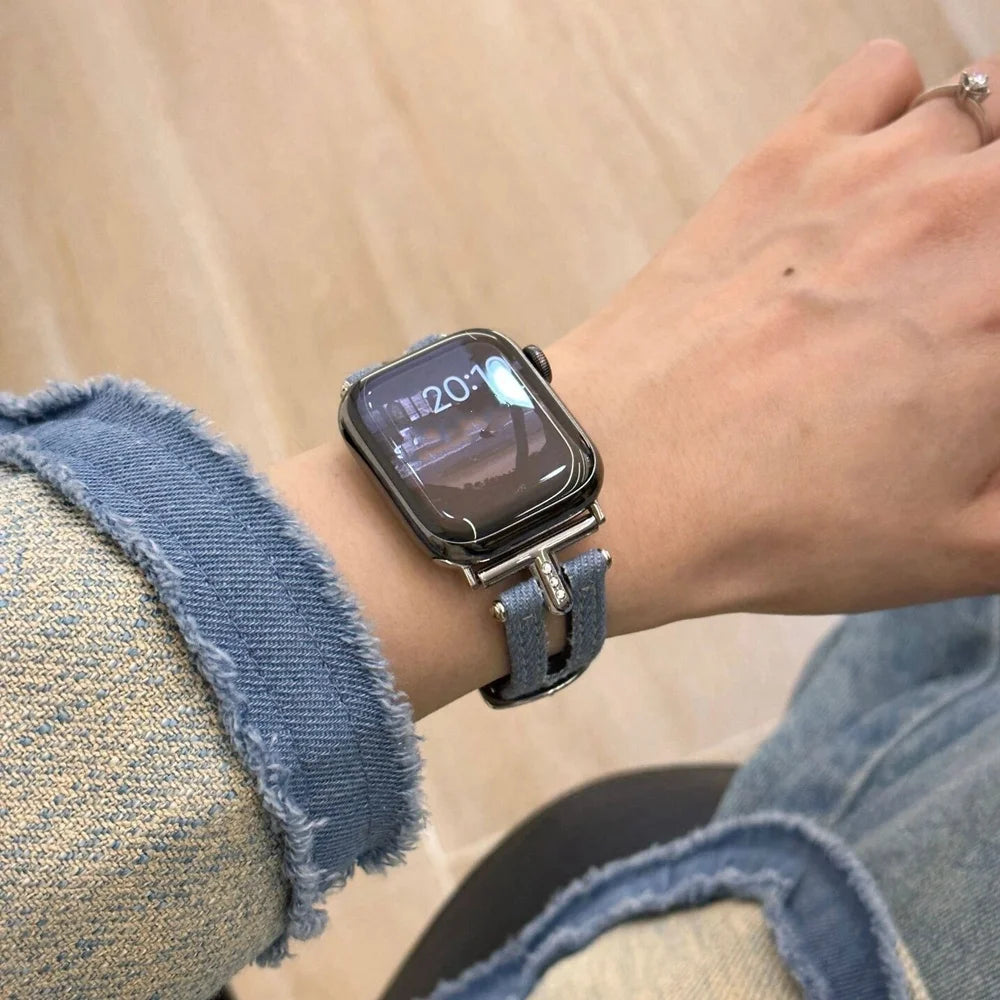 ヴィンテージデニム Apple Watchバンド