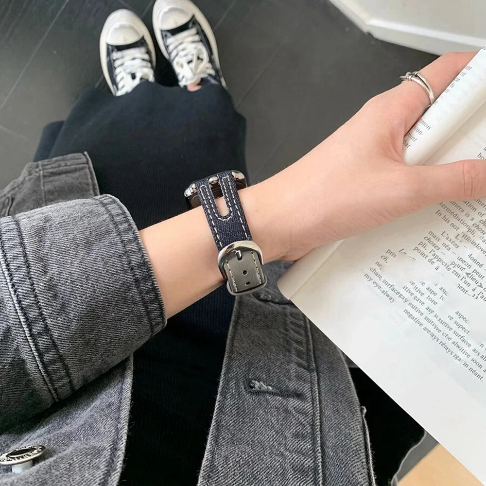 ヴィンテージデニム Apple Watchバンド