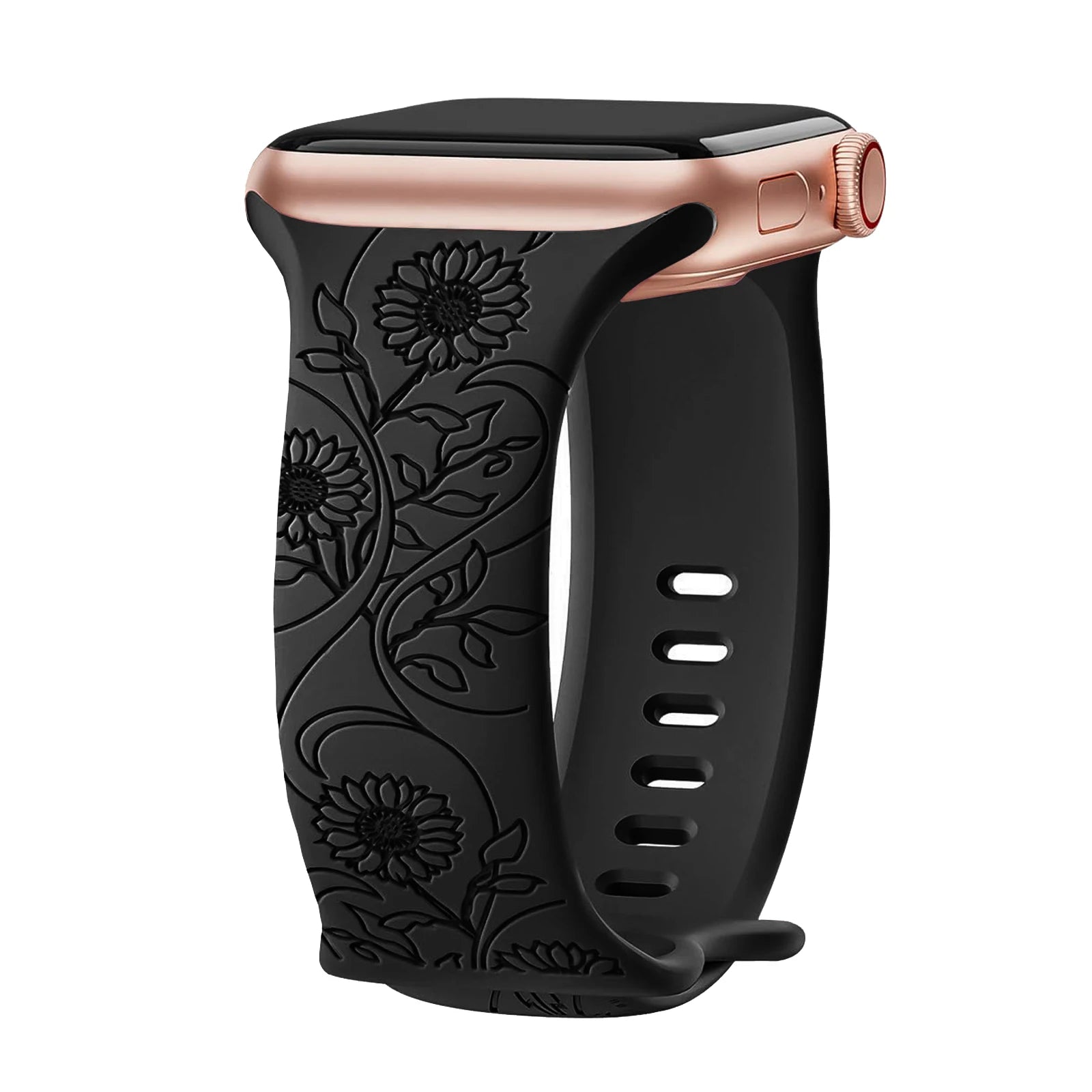 花柄刻印入りApple Watchバンド