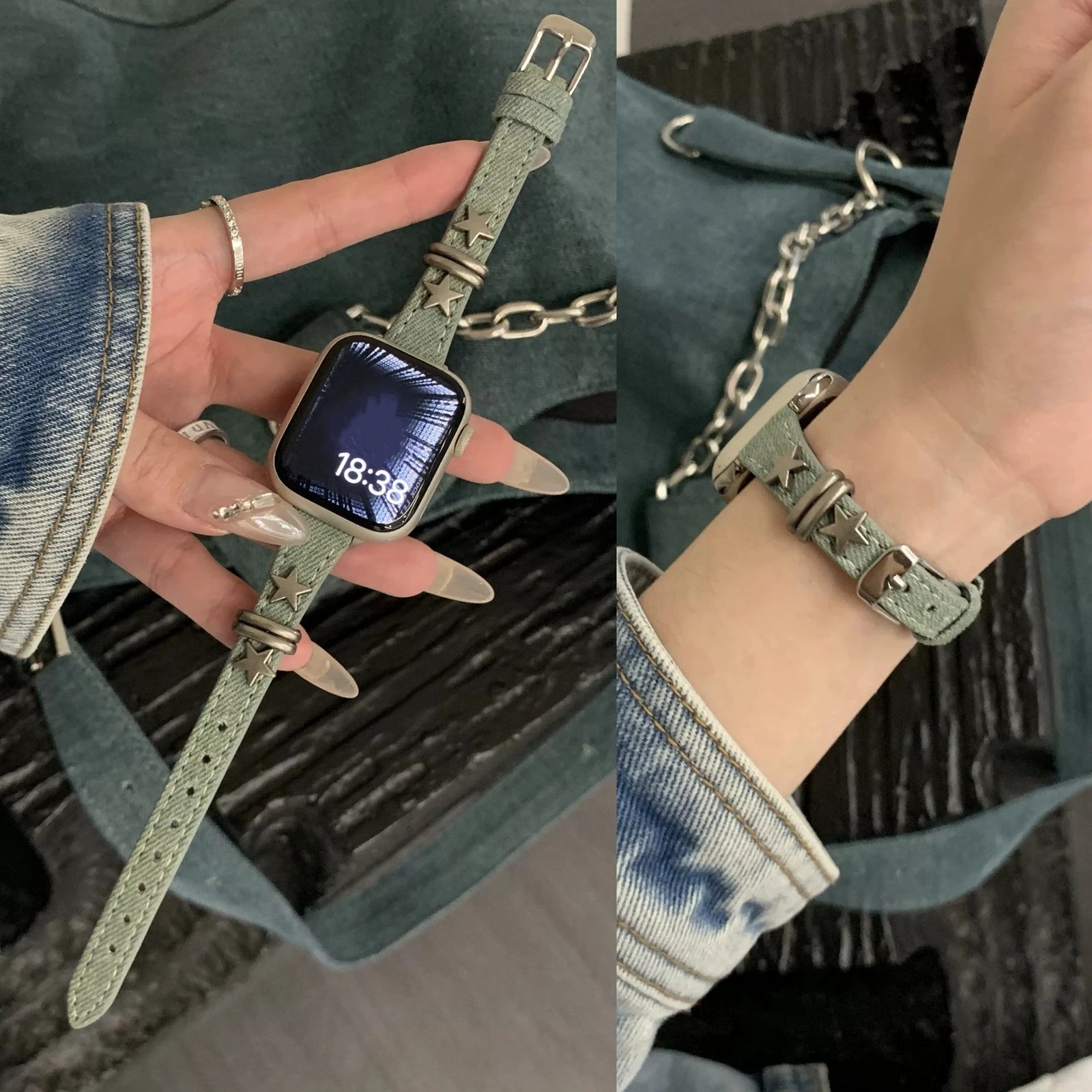 ヴィンテージデニム Apple Watchバンド