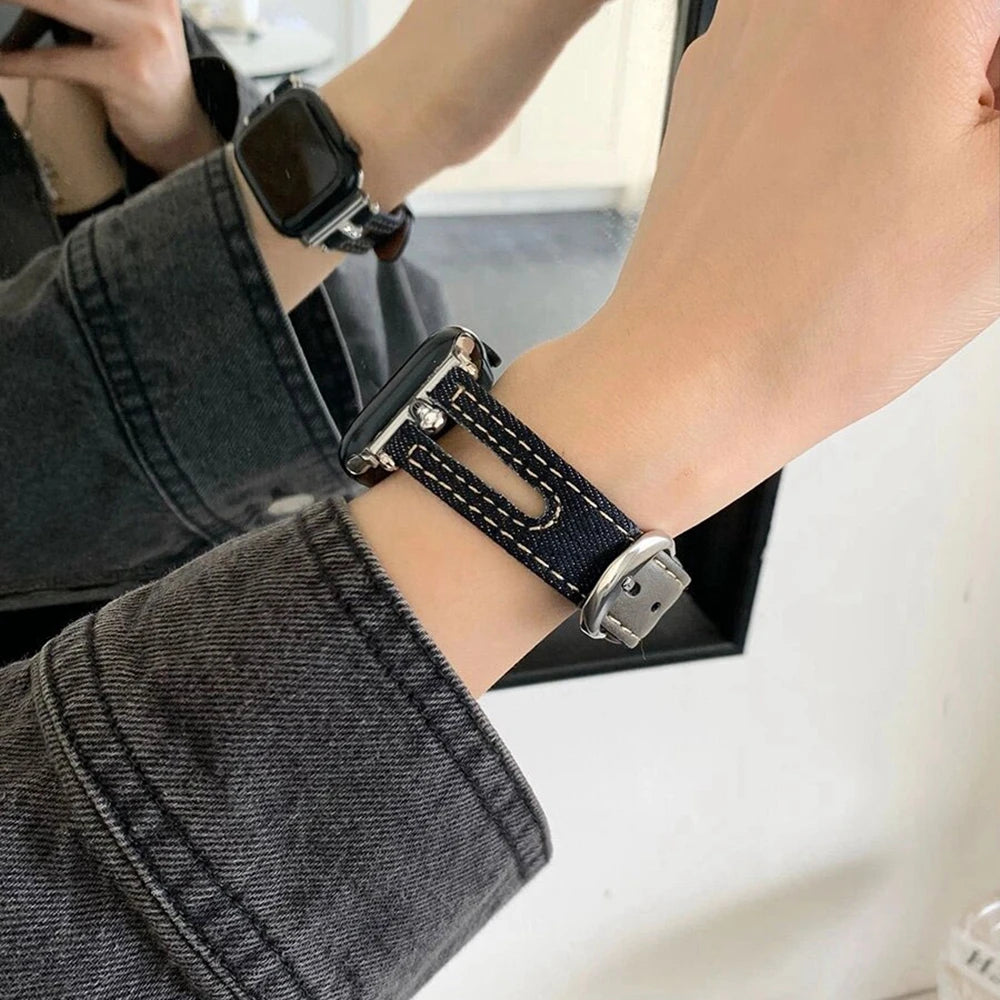 ヴィンテージデニム Apple Watchバンド