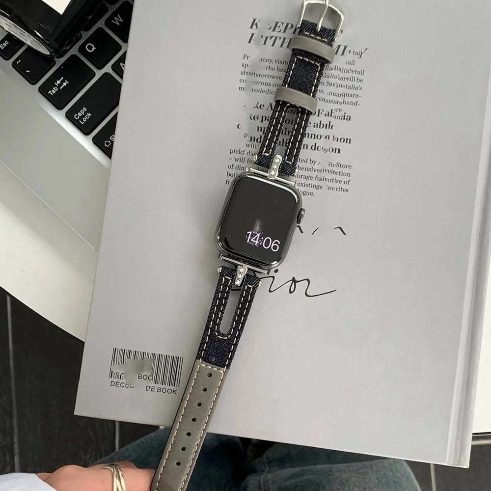 ヴィンテージデニム Apple Watchバンド